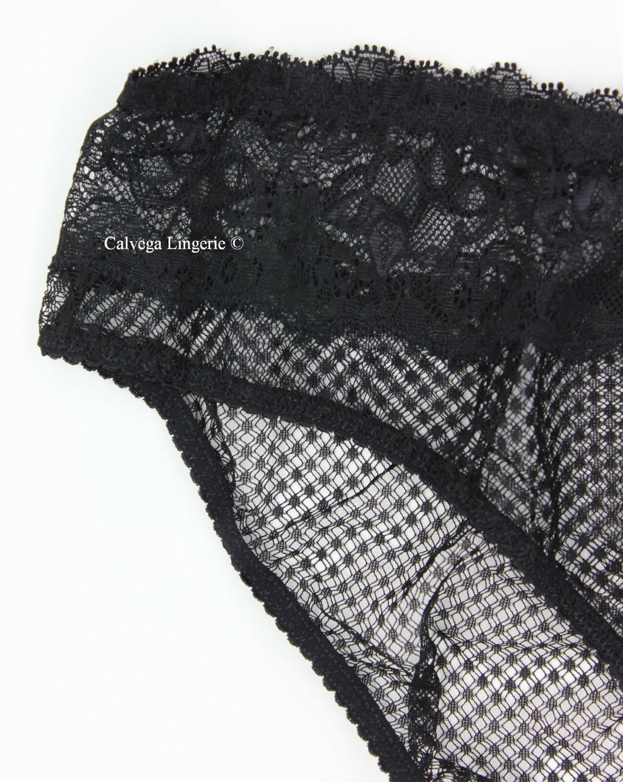 NWT COSABELLA AMORE DARLI0521 “Darling” Mid Rise Sheer Lace Bikini, Black