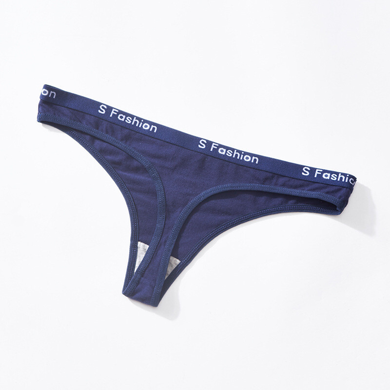 4 Pack Lot Womens Sexy Panties Briefs Low Waist Cotton Thongs G string Lingeries