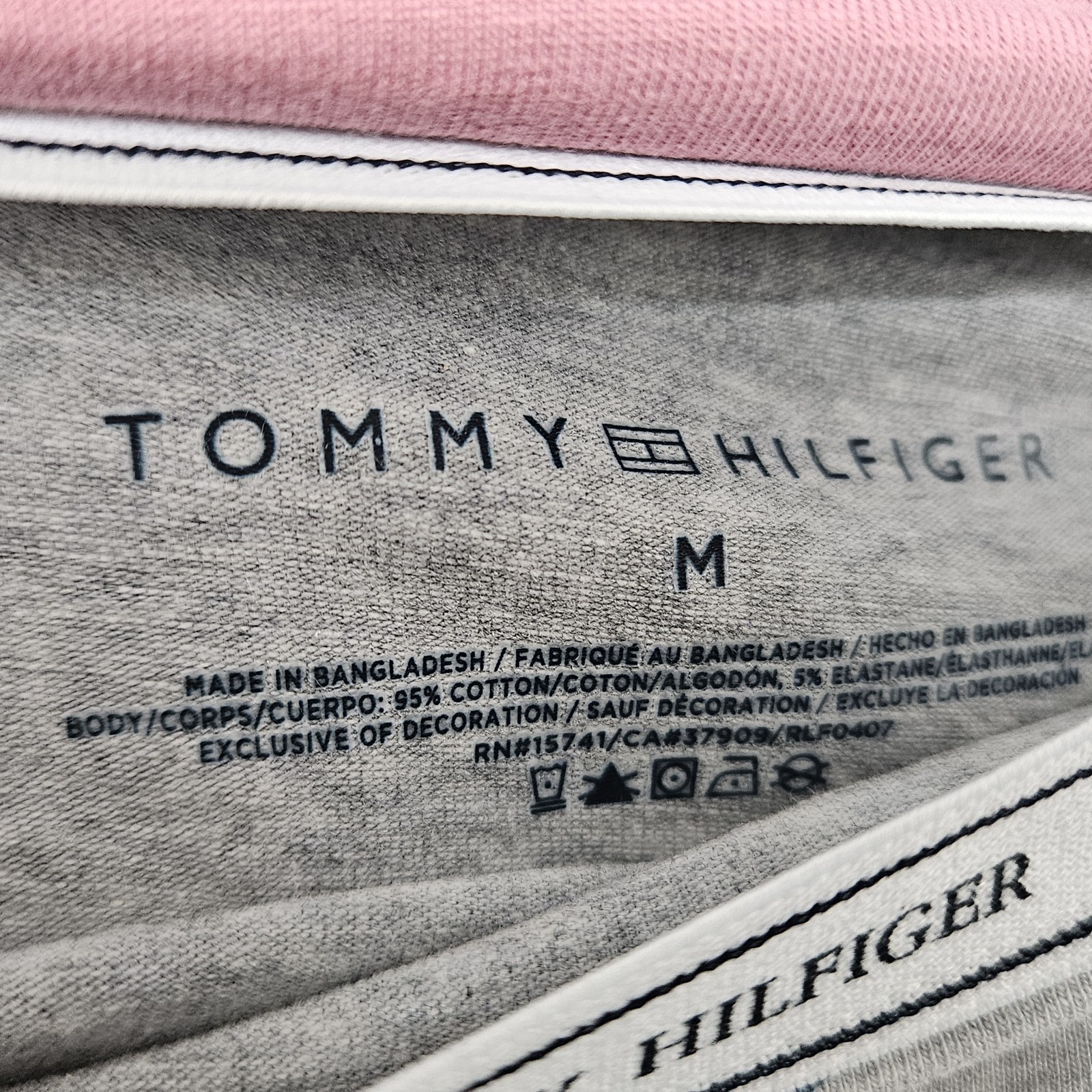 TOMMY HILFIGER 5Pk Women M L XL Logo Cotton Hipster Panties Teal Navy Blue Mauve