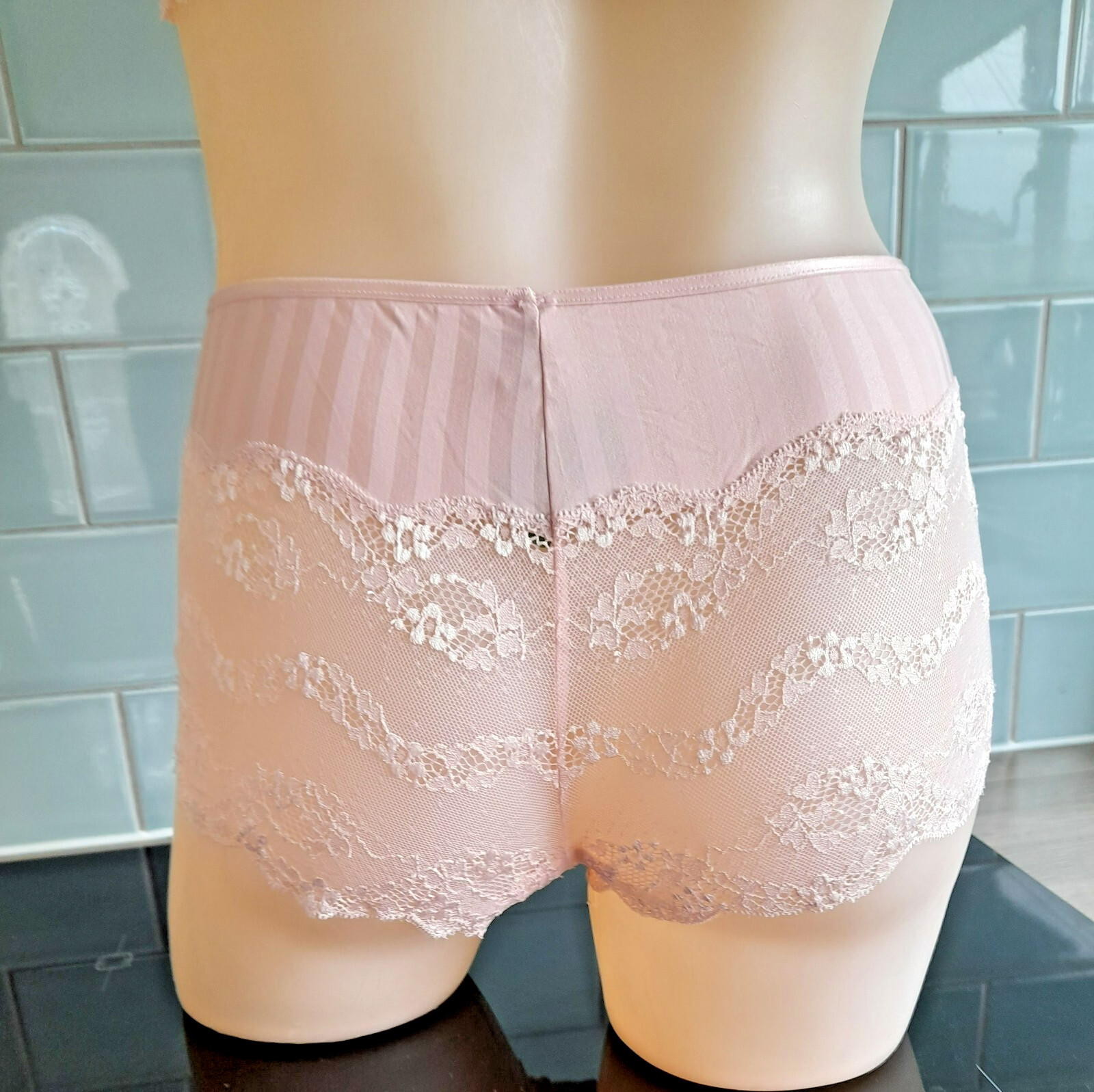 Mey Favourites Vintage Rose JAZZ Stripe and Deep Lace Shorts