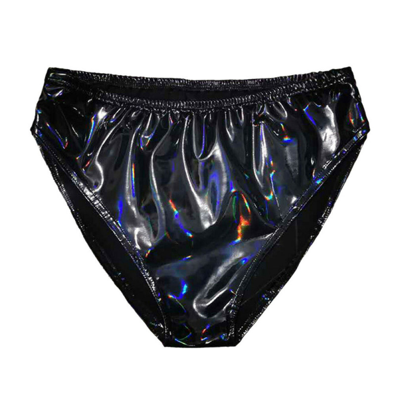 Sexy Women’s PVC Leather Panties High Rise Seamless Knicker Underwear Lingeries