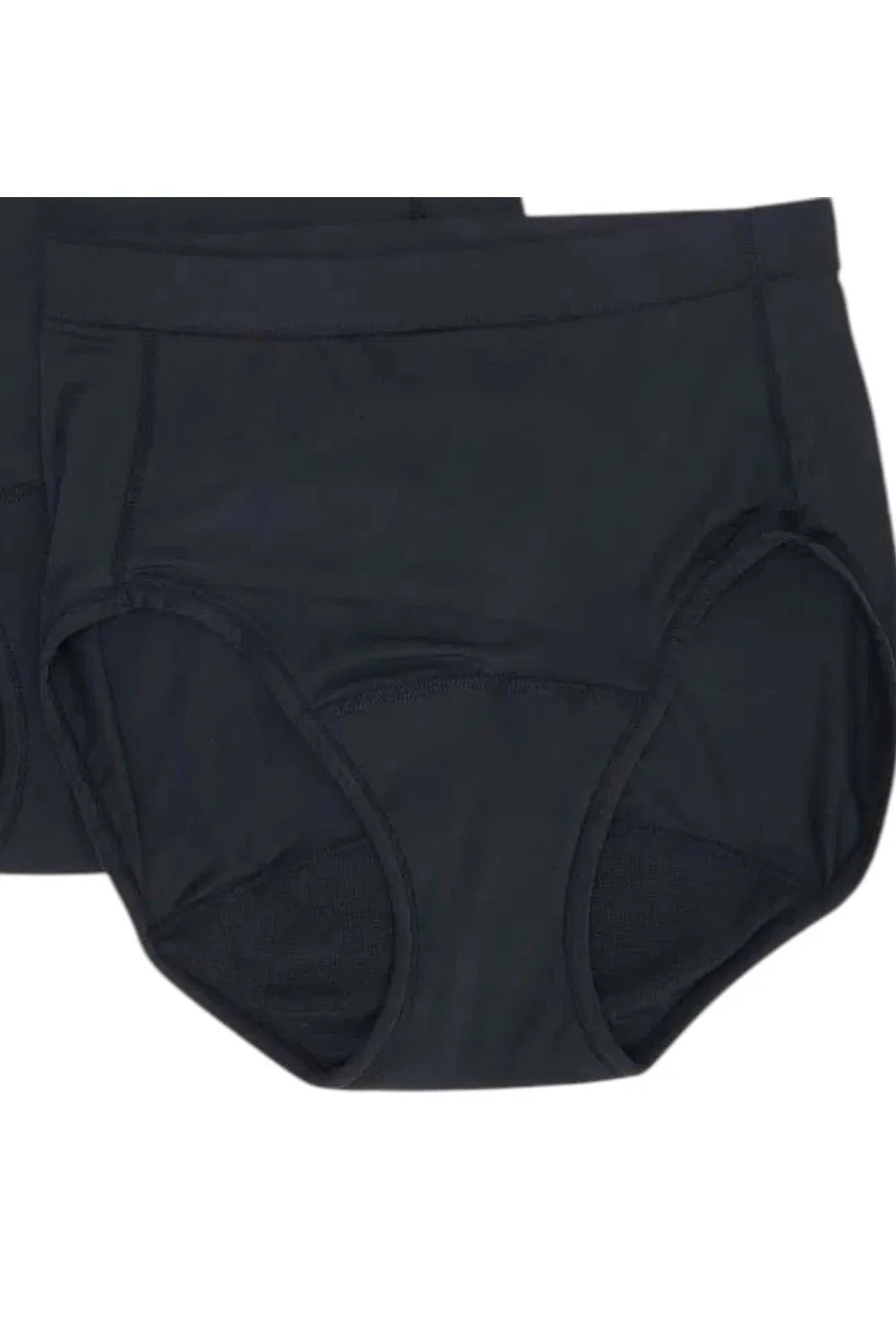 Breezies Women’s Leak Proof Hi-Cut Panty Black