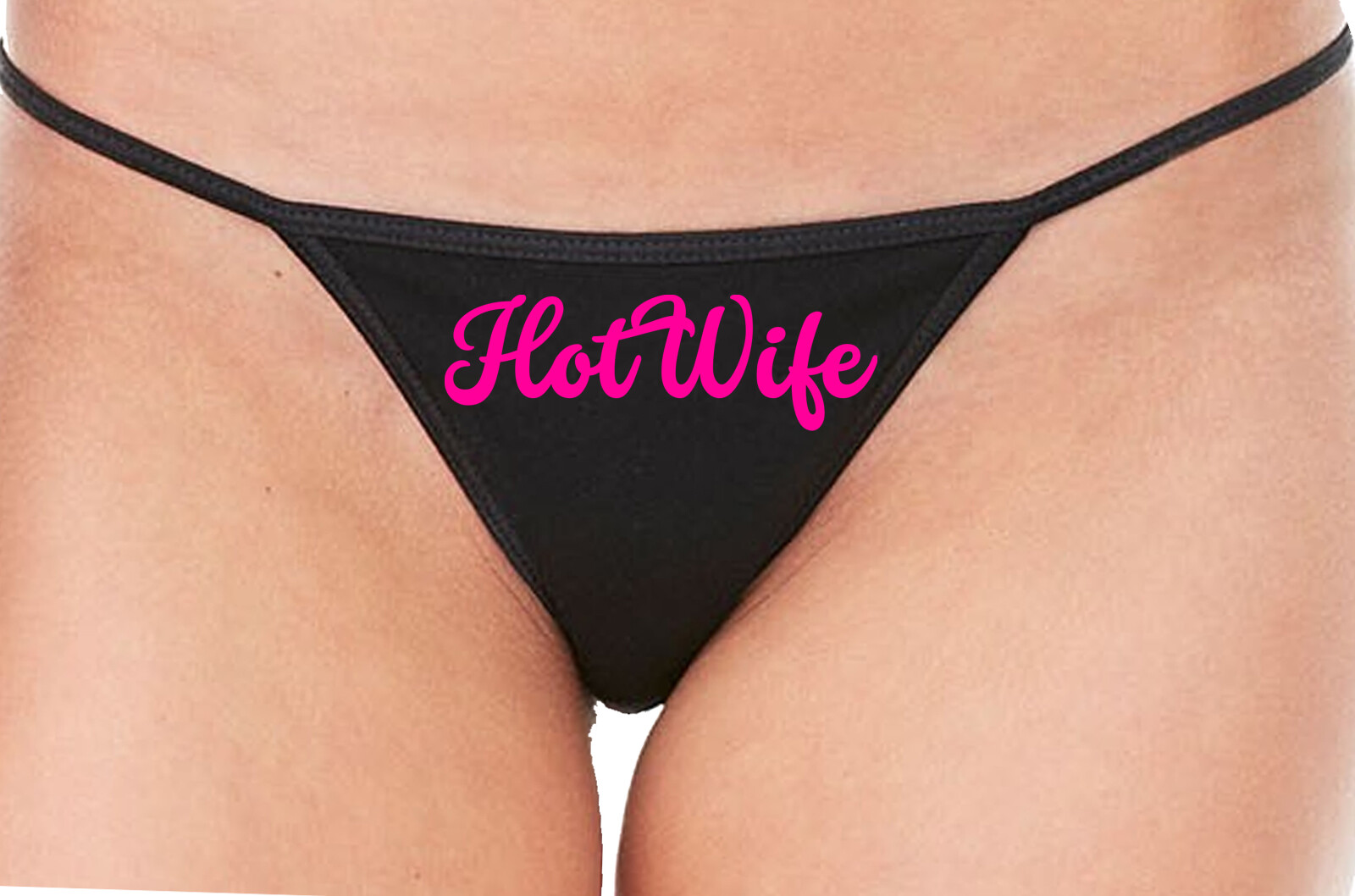 Knaughty Knickers HotWife Life Shared Lifestyle Hot Wife Black String Thong