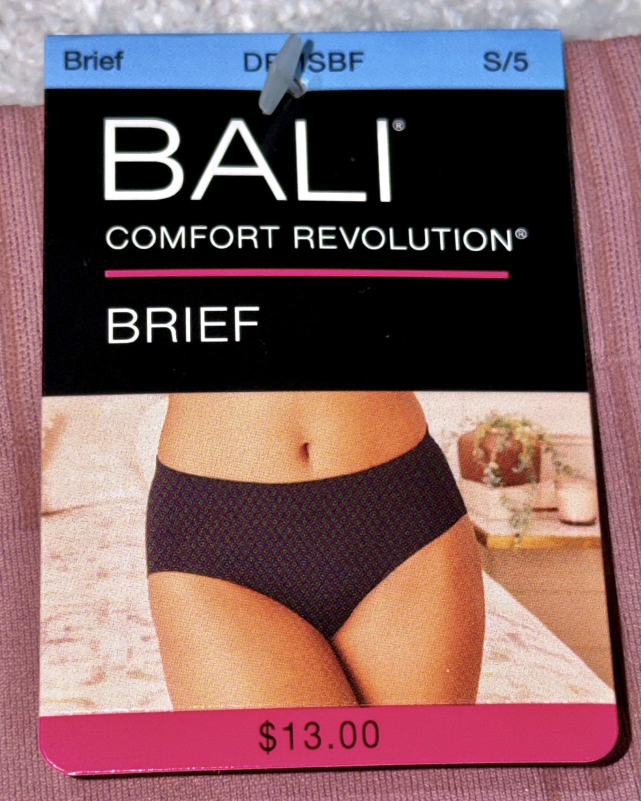 BALI Comfort Revolution Modern Seamless Smokey Brief Panty Womens S M L XL 2XL