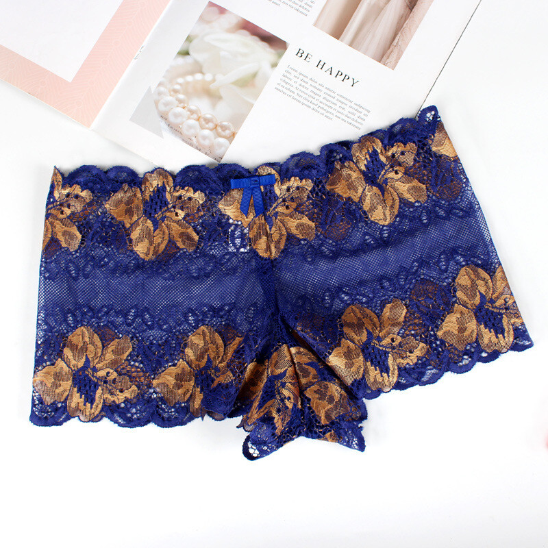 6PCS/LOT Sexy Womens Sheer See Through Panties Underwear Boyshorts Lace Thongs