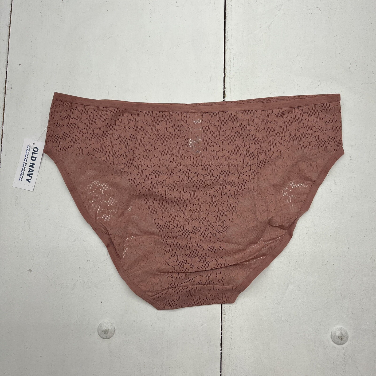 Old Navy Quartzite Mid-Rise Floral Mesh Bikini Underwear Women’s Size Large NEW