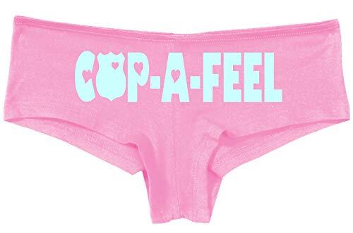 Knaughty Knickers Cop A Feel Police Wife Girlfriend Leo Pink Boyshort Panties