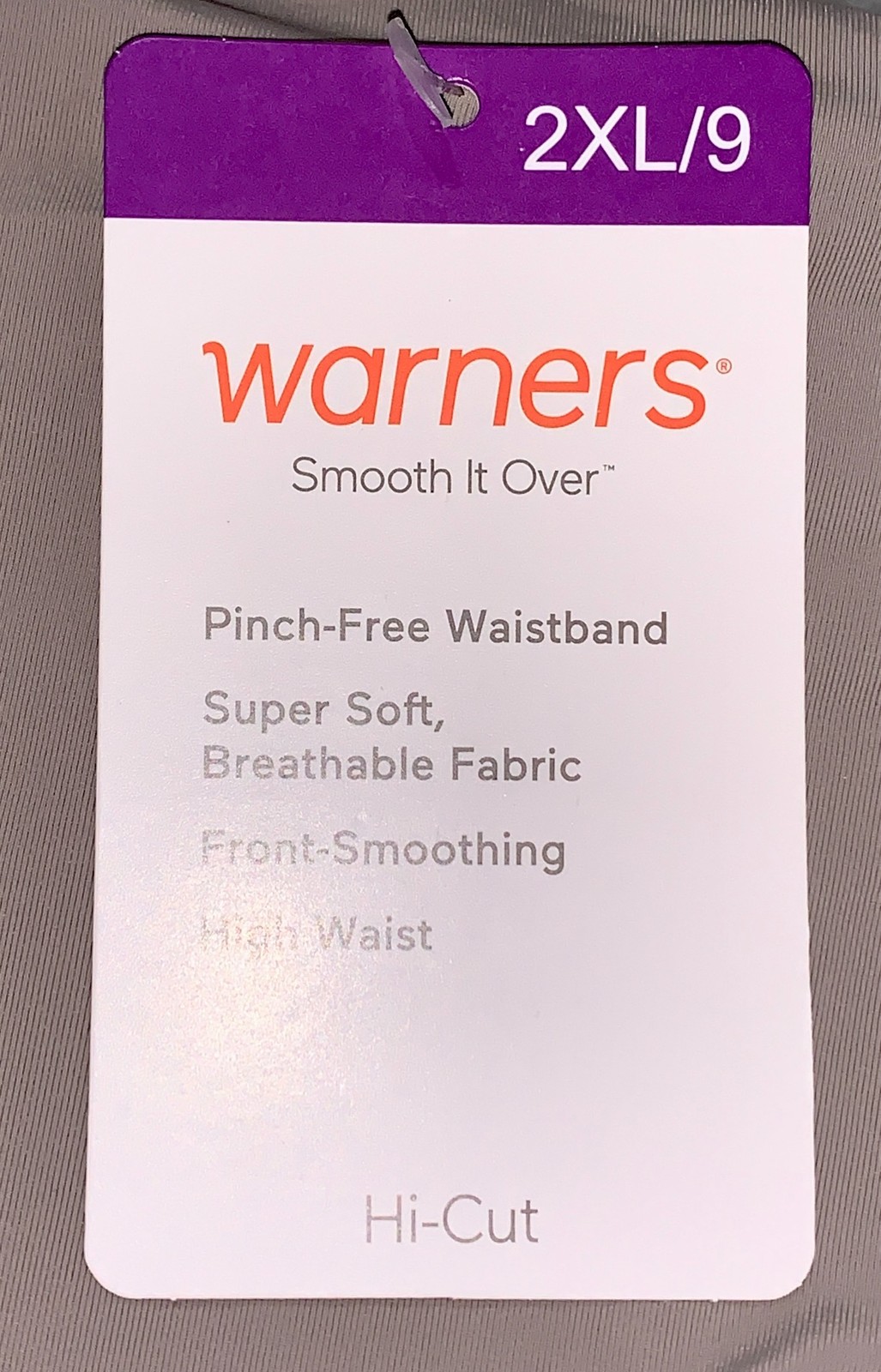 WARNERS Smooth It Over Modern Hi Cut Mink Panty Womens S 5 M 6 L 7 XL 8 2XL 9
