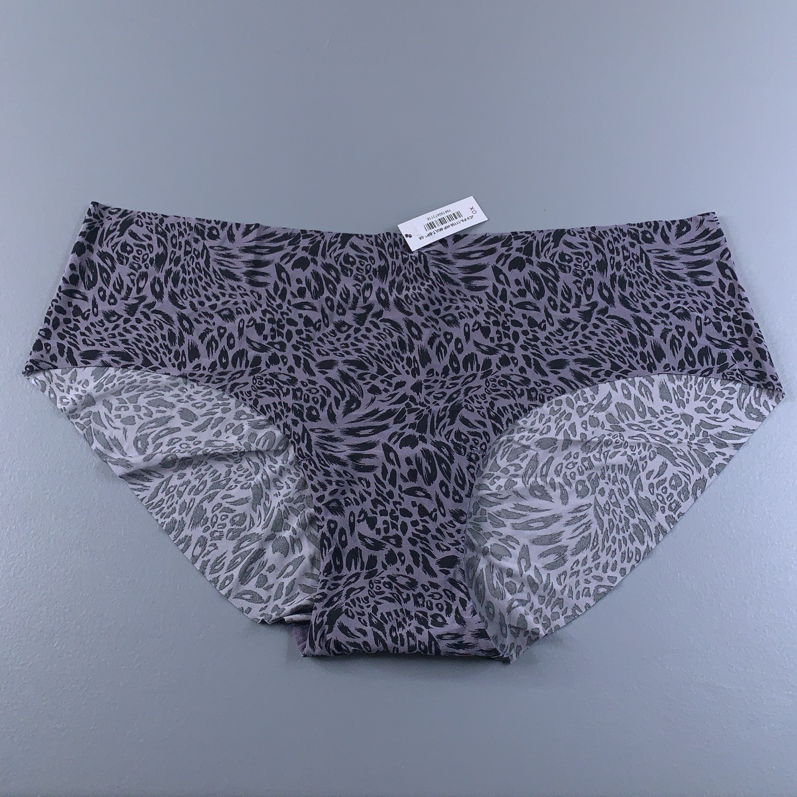 Adore Me Womens Size 0X Purple Black Printed Lightweight Hipster Panty NWT