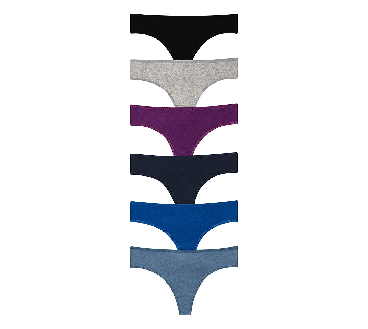 10 Pack Women Cotton Thongs Underwear Pack Yoga Sports G String Color Panties L
