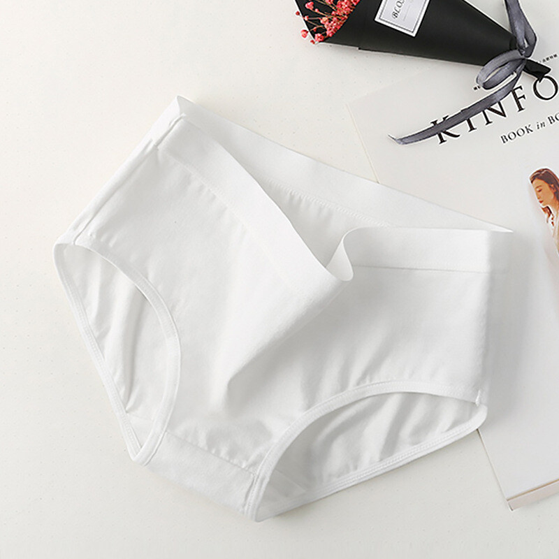 Lady Cotton Smooth Panty Briefs Antibacterial Breathable Lingeries Knickers Soft