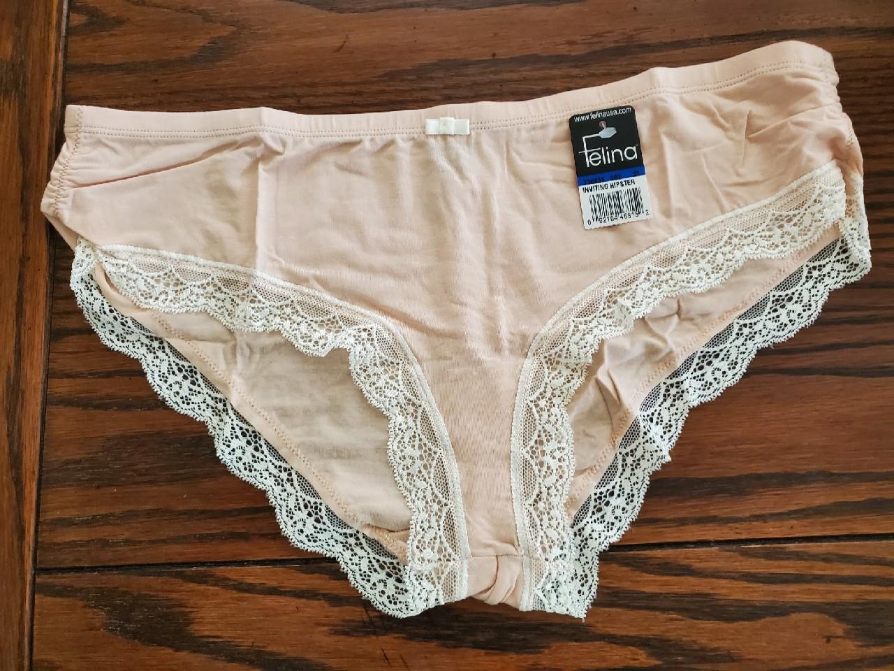 NWT FELINA MODAL ELASTANE INVITING HIPSTER PANTIES 730038 BEIGE XL