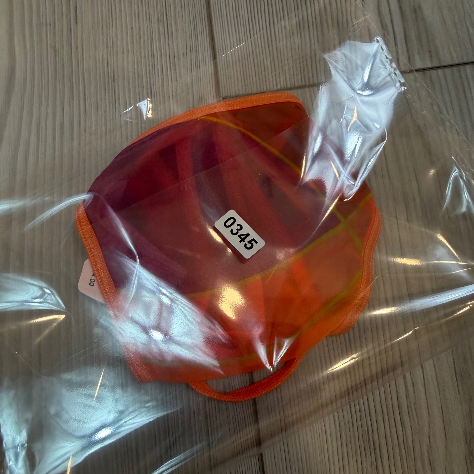 Vintage Victoria’s Secret Orange Purple Mesh V-String Thong Panty Y2K NWT Small