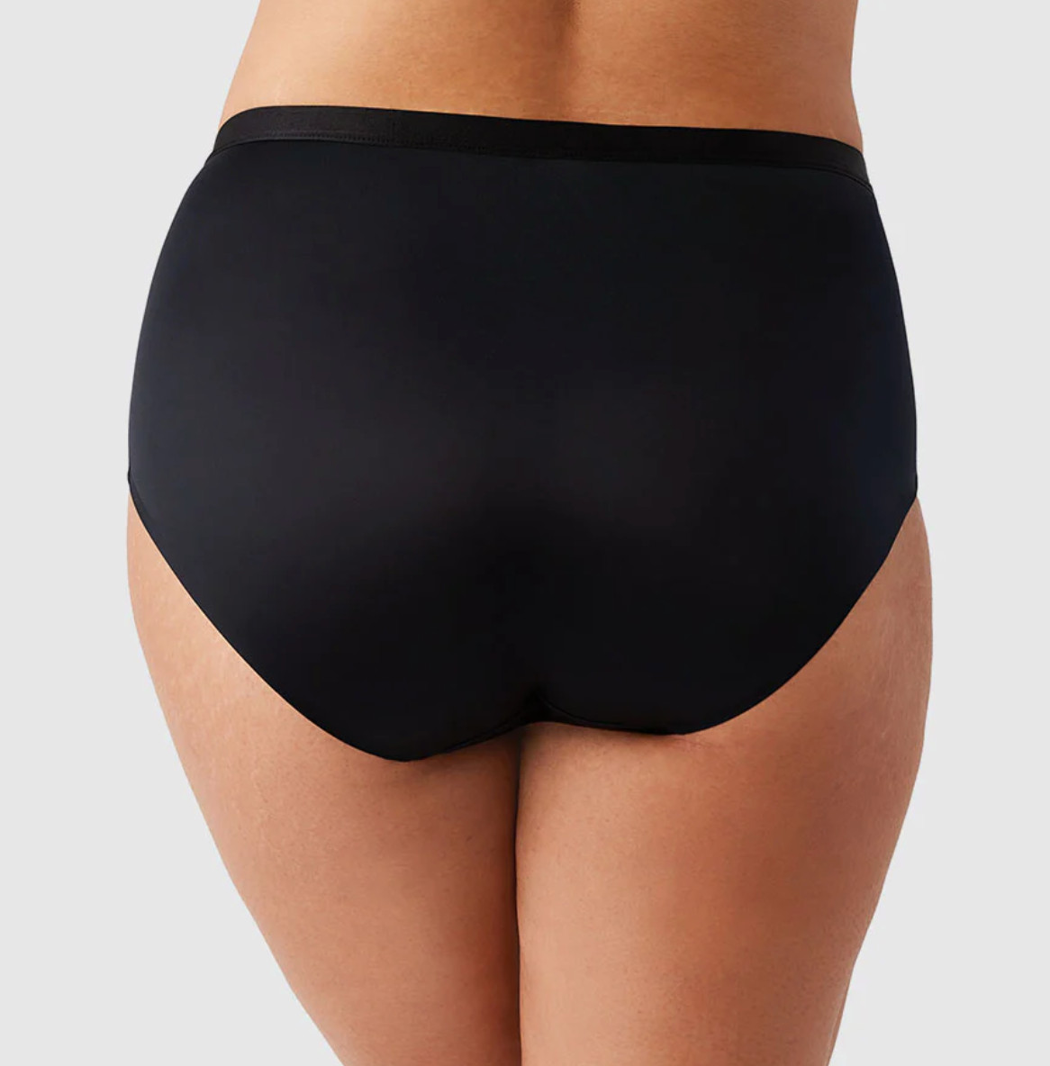 Wacoal LARGE (Size 7) Inner Sheen Full Brief Panty NWOT 875397 Black