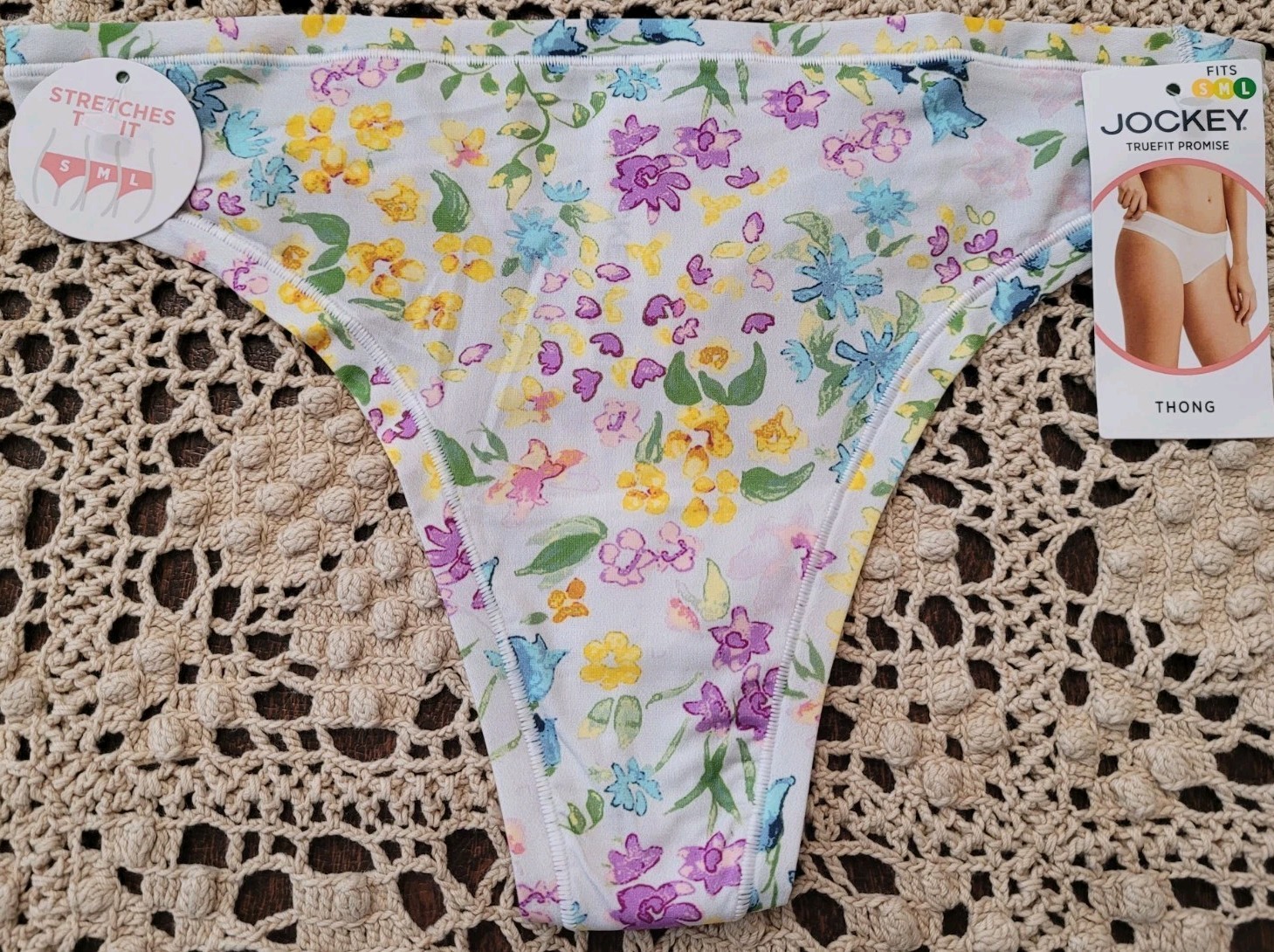 JOCKEY Slinky & SeXy RARE True Fit Promise Thong Panty~ One Size S-L ~ nwt