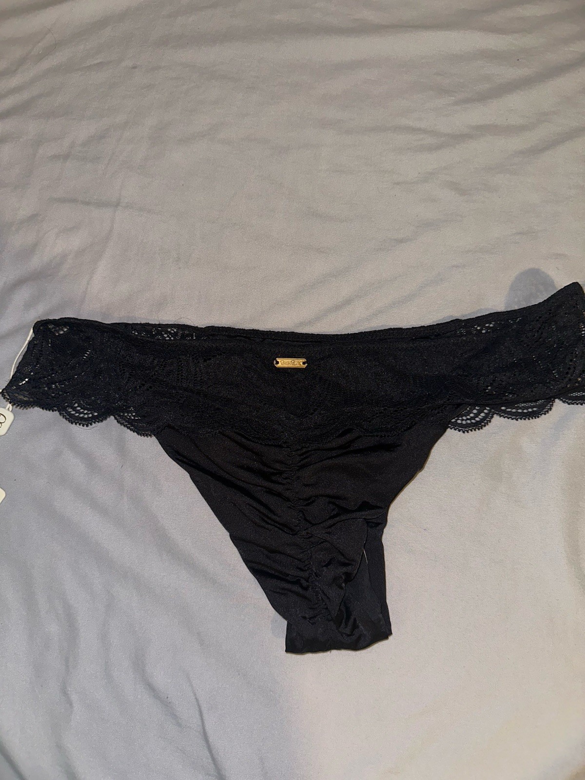 Beach Bunny Swimwear Women’s Black Lace Cheeky Bottoms size small