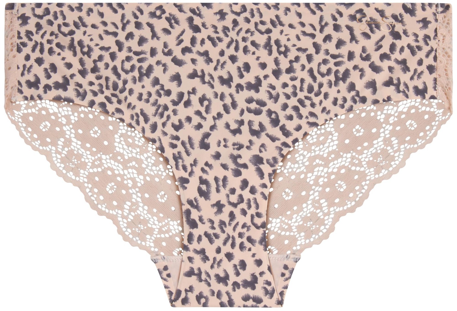 Jessica Simpson Women’s Seamless Underwear Lace Hipster Panties Black Medium
