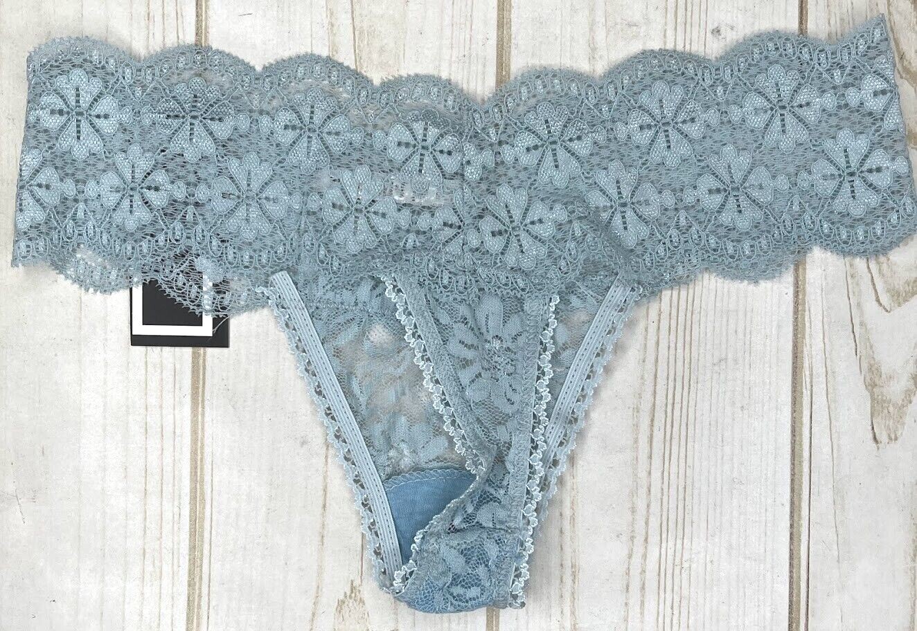 New 6 Pairs Love Lux Sexy Lace Thong Panties Black Blue Yellow Pink Beige