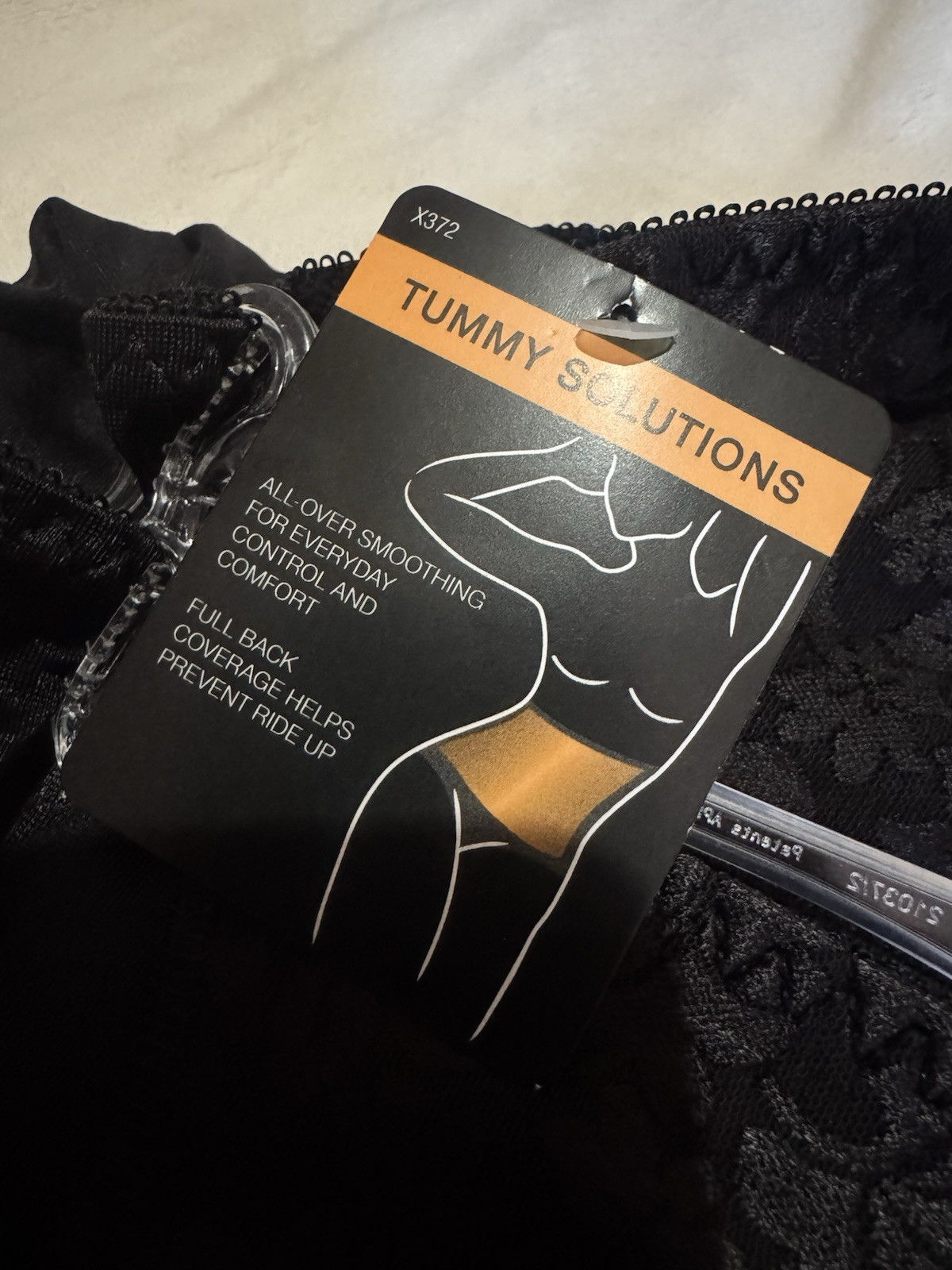 Bali women’s X372 Black Tummy Solutions Underwear Size Large Panties