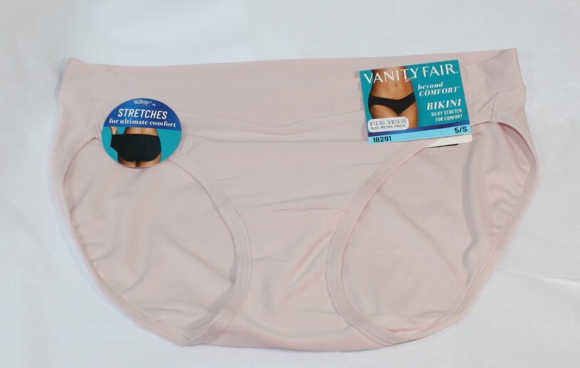 NWT set/3 VANITY FAIR Beyond Comfort 18291 BIKINI DAMASK NEUTRAL SHEER QUARTZ 5