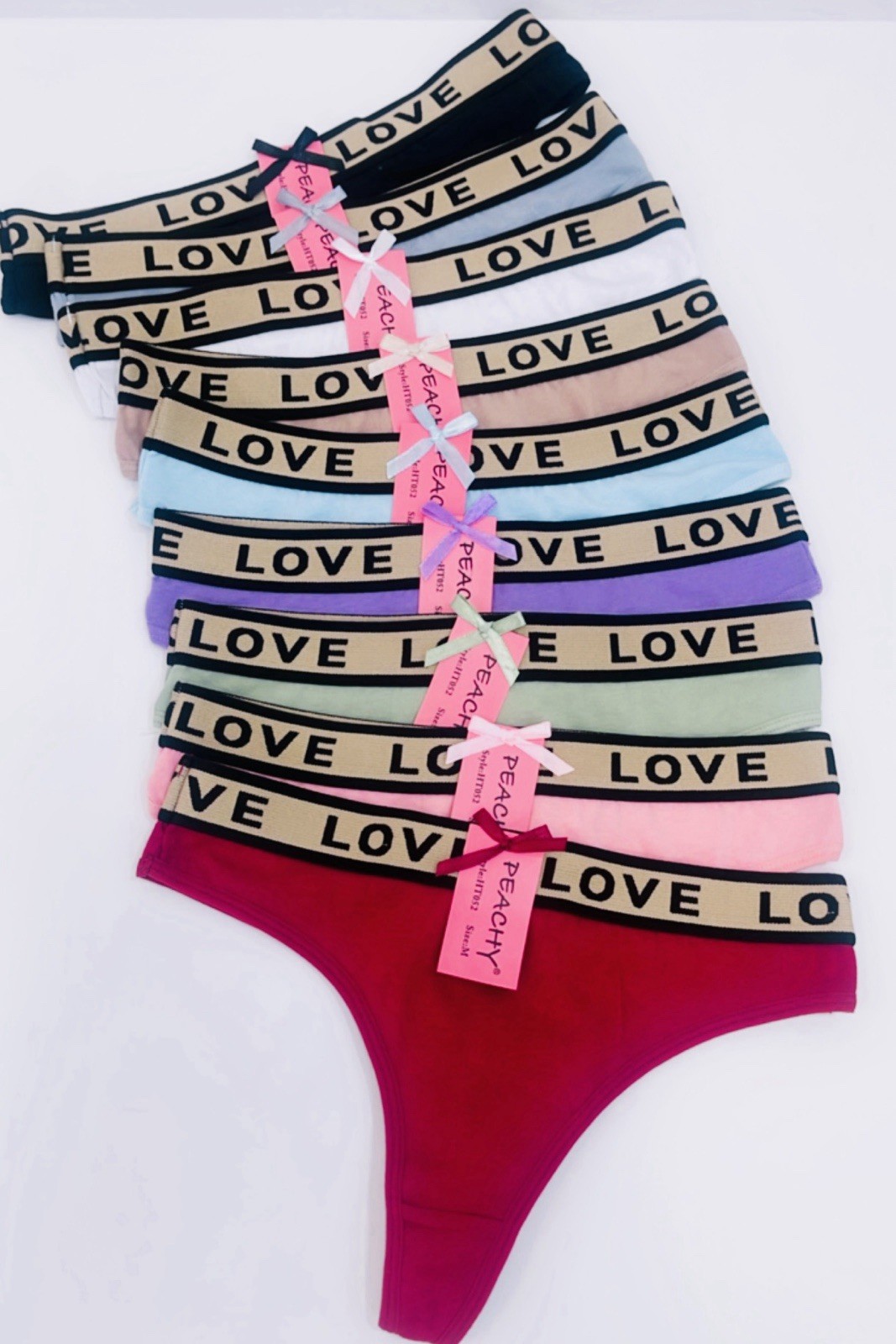 Pack Of 6 Sexy Ladies Womens Cotton Panties Thong G string Low Waist Underwear M