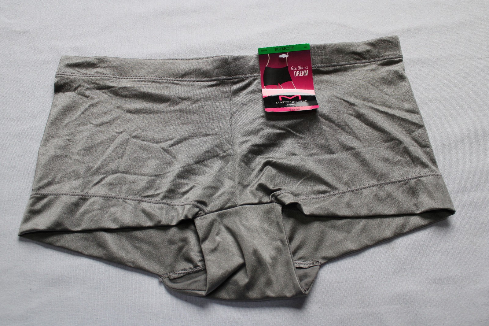 Maidenform Women’s Microfiber Boyshort Underwear CN6 Steel Grey Size 7 (Large)