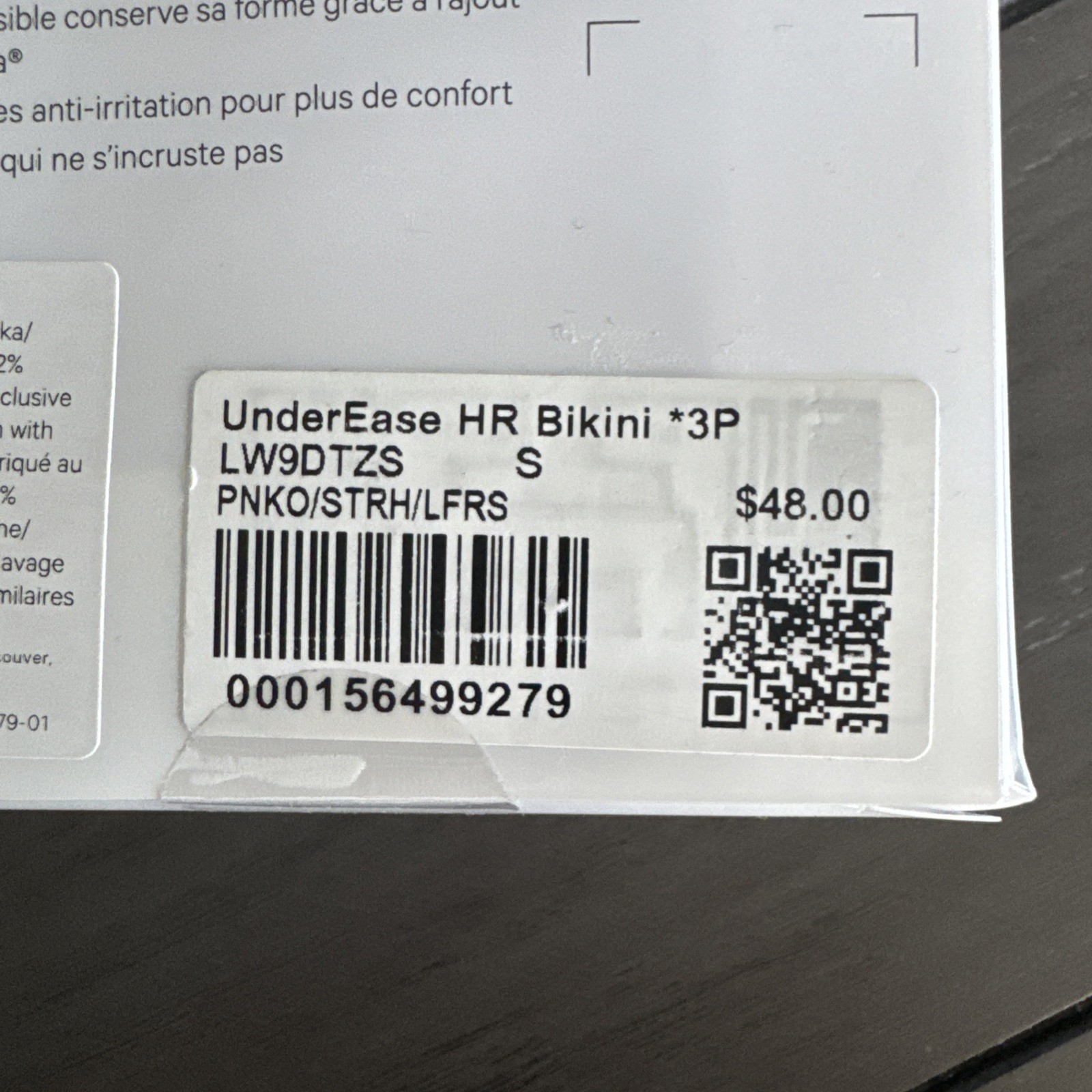 Lululemon UnderEase High-Rise Bikini Underwear 3Pack, PNKO/STRH/LFRS,NWT, Size S