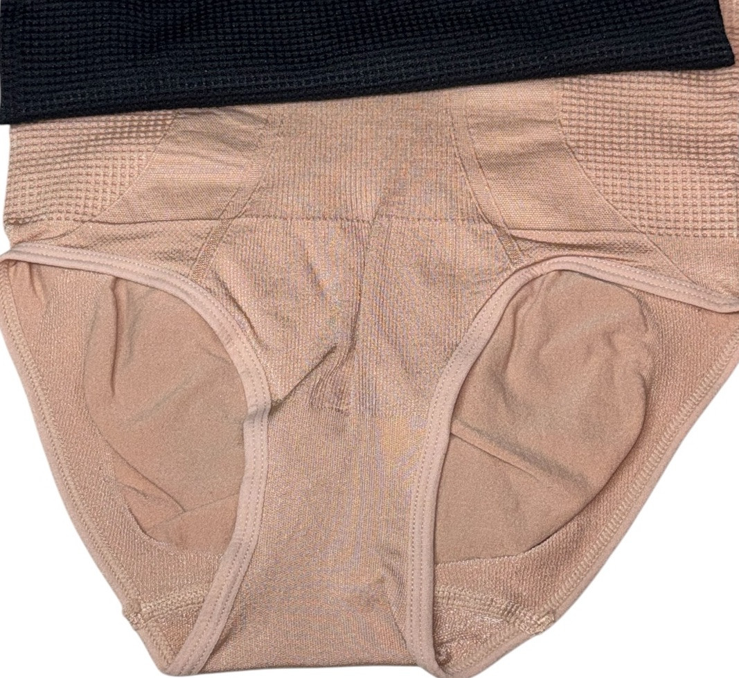SkinnyGirl 3-Pair Shaping Brief Underwear Panty TAMES TUMMY Nylon Blend Size S