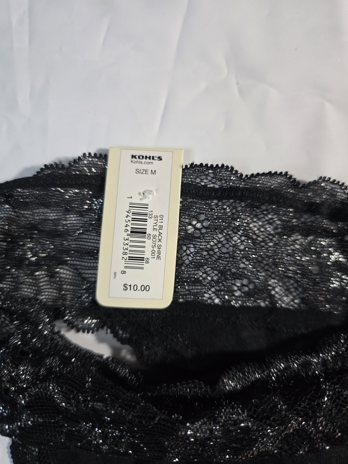 SO Women’s Black Lace-Trim Bikini Briefs Panty Size M NWT SO Women’s Black…
