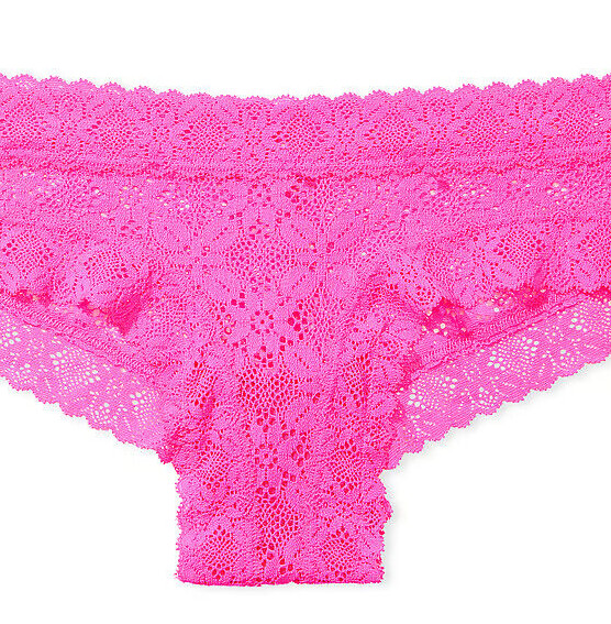XS S M L XL NEON SO PINK ALL CROCHETLACE THE LACIE Victorias Secret CHEEKY Panty