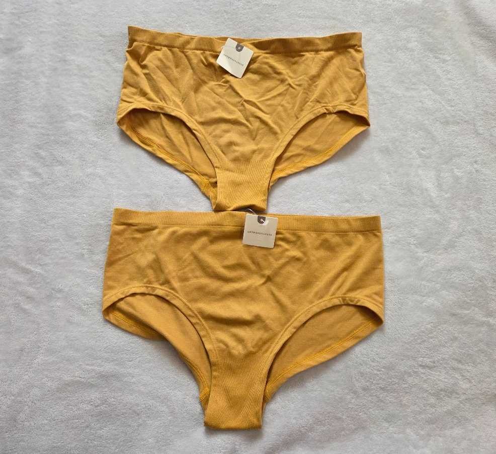 New SET OF 2 size S/M Anthropologie The Renna seamless briefs in Honey panties
