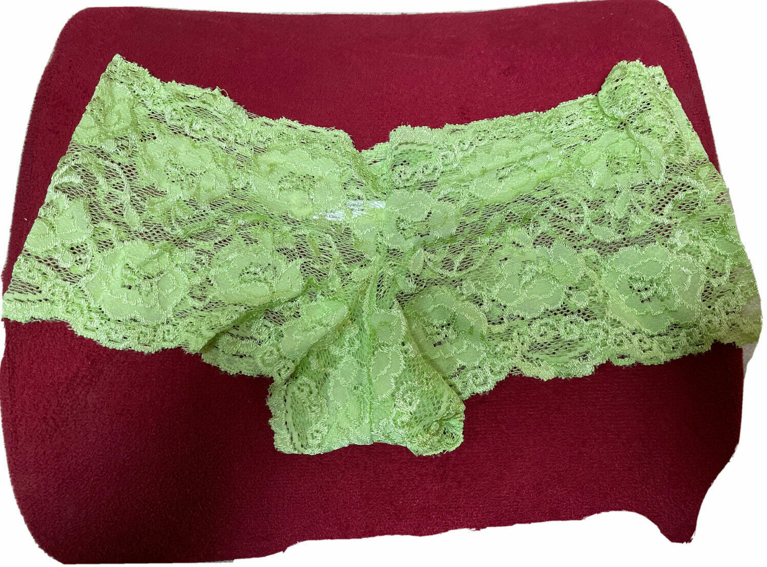 2 Piece NWT S/ML Panty Under cover cheeky Lace DREAM ANGELS Sexy Aqua Lime