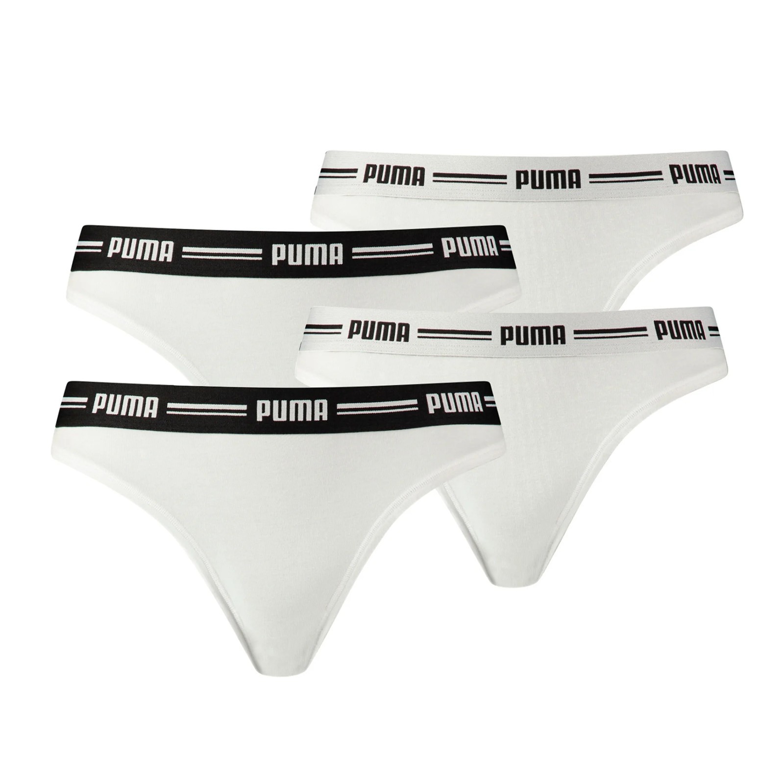 Puma Women’s String – Iconic, Soft Cotton Modal Stretch, 4 Pack