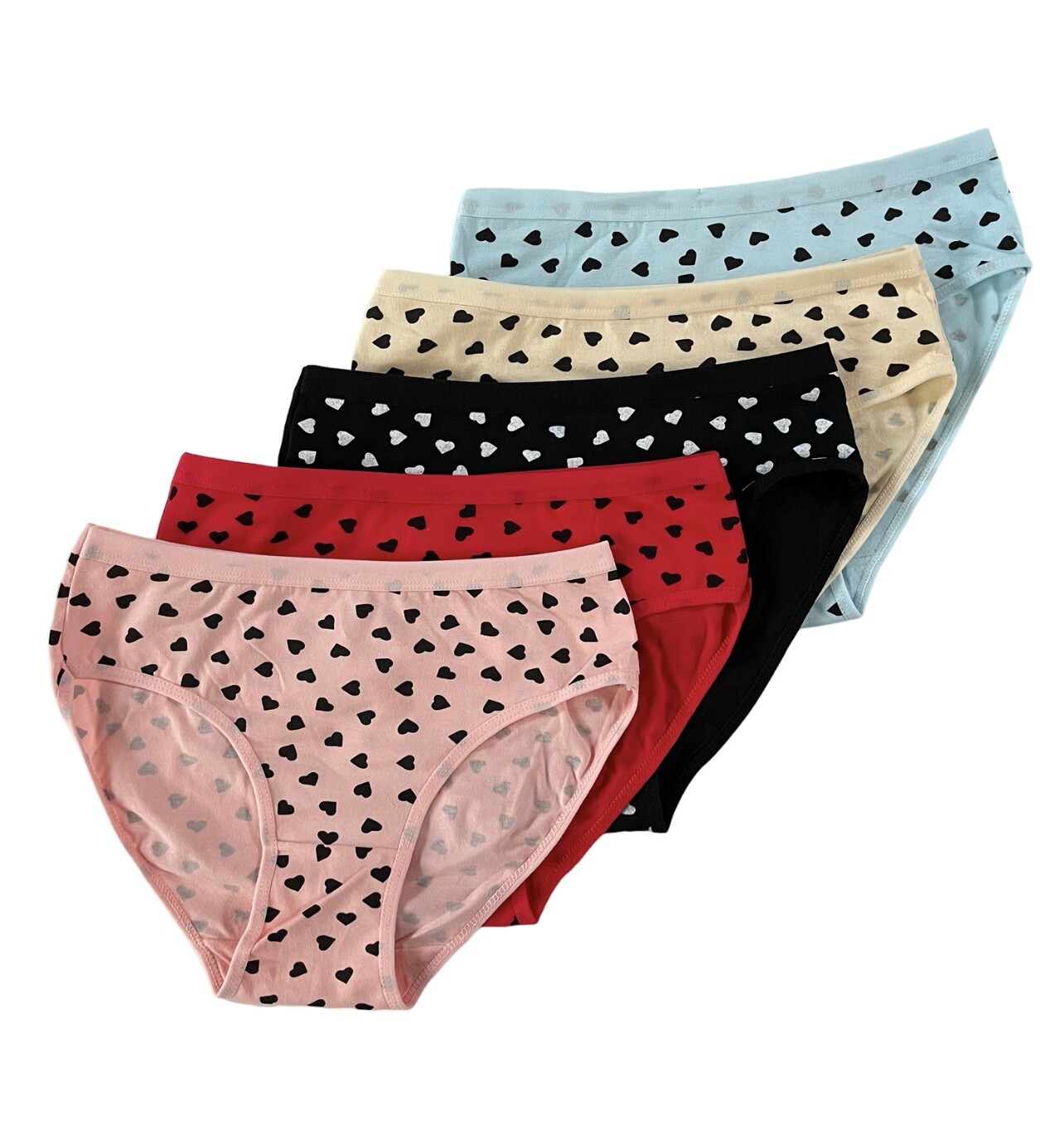 NICE 5 Boyshorts Panties Cotton Underwear Womens Ladies Girls Size M L XL 6732