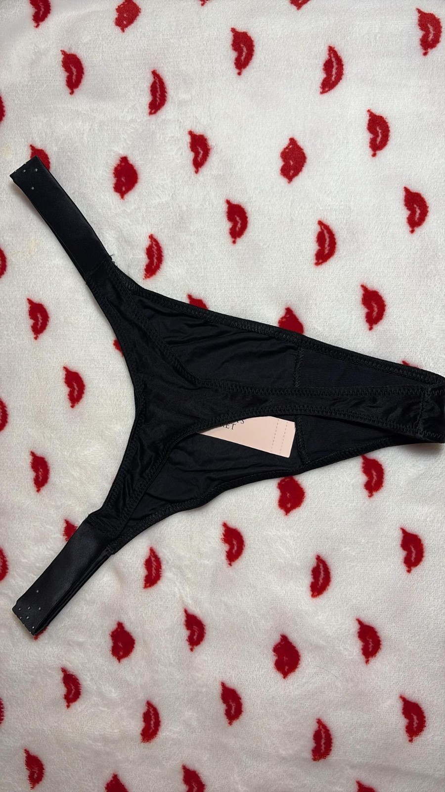 Victoria’s Secret Very Sexy Scattered Shine Strap Thong Panty Size M Black