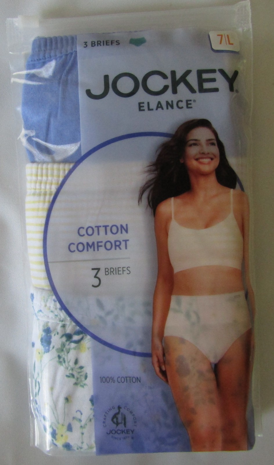 Jockey Elance 100% Cotton Brief Underwear – Women’s Size 7 Brand New