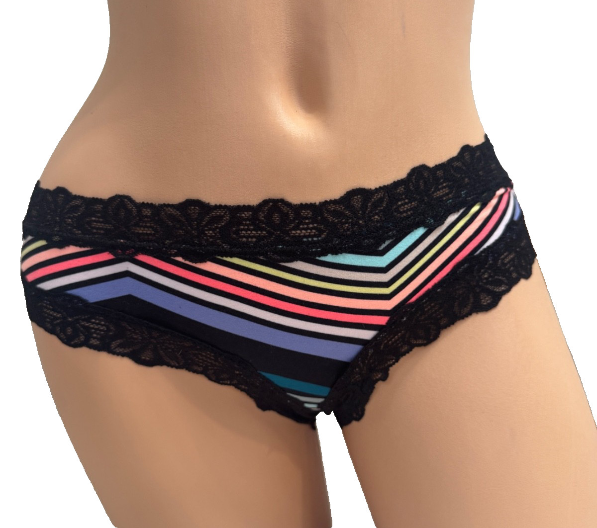 VICTORIA’S SECRET PANTIES LACE GEOMETRIC UNDERWEAR EXTRA LOW RISE CHEEKSTER S