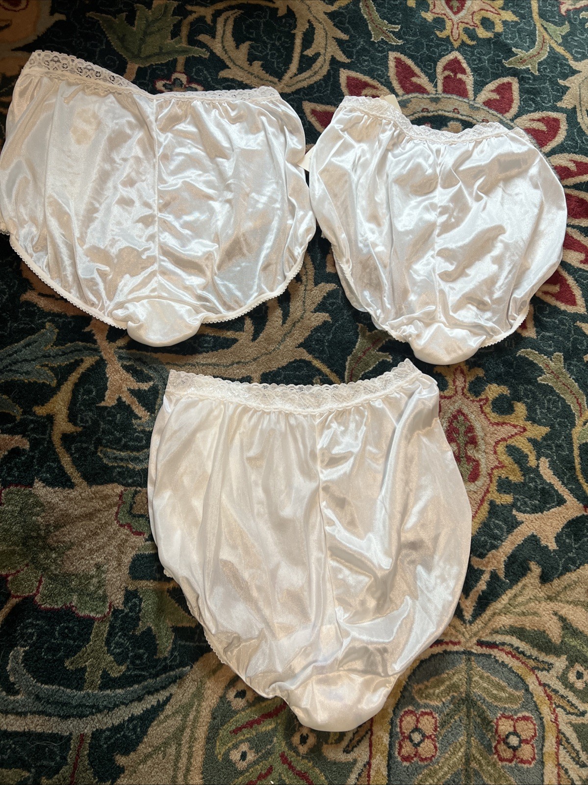Vintage Warner’s Perfect Measure Panties Briefs Size 9 WHITE 55196 New – 3 Pairs