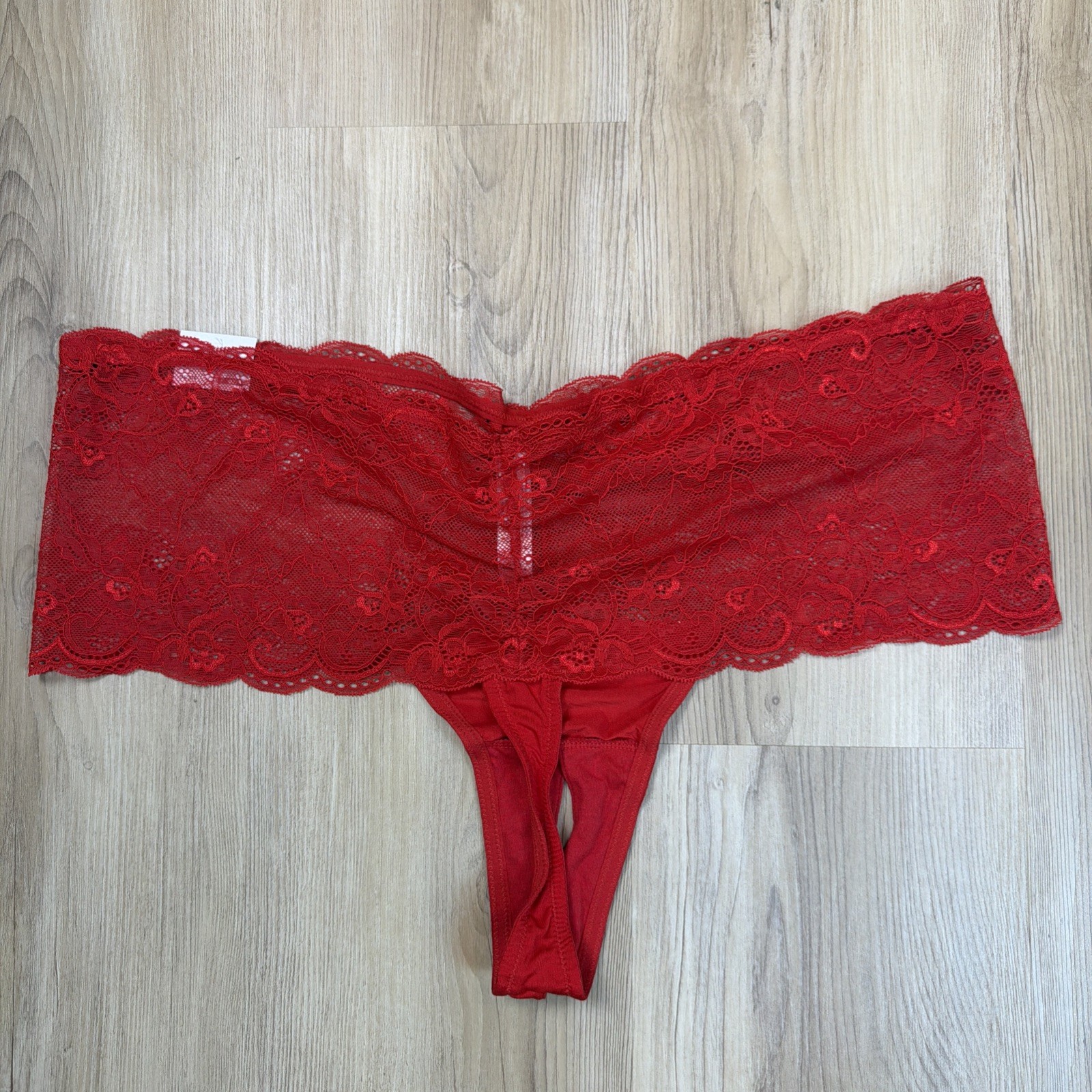 Cacique Lace Thong Panties Lot of 3 NWT Plus Size 18/20 Red White Blue