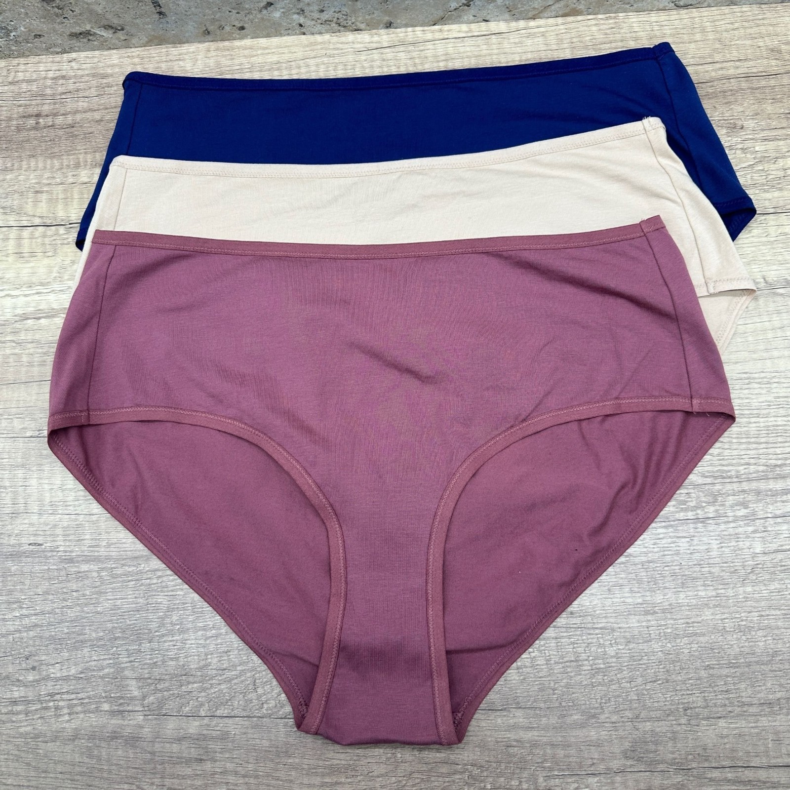 Pact Women’s Organic Cotton Brief Underwear 3 Pack XXL Soft Stretch Multicolor