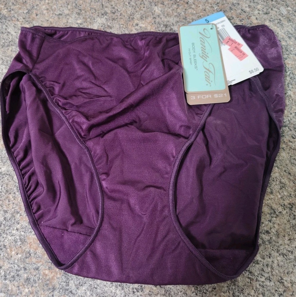 XRARE!!! NWT SEXY!!! Size 5 13066 Vanity Fair Body Sleeks Hi-Cut Panties