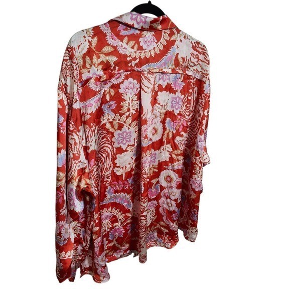 Free People Intimately Free People Dreamy Days Pajama Top Button Up Top XL NWOT