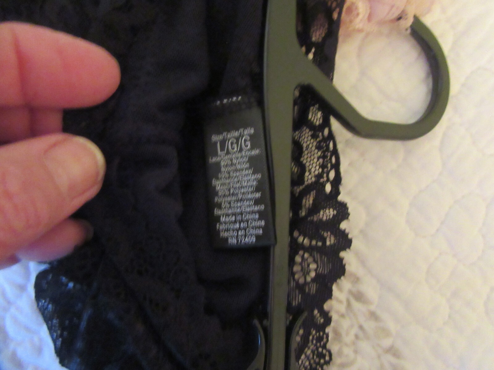 Rene Rofe Panties, L, NWT, 2 pair, beige bikini and black boy shorts, lace lined