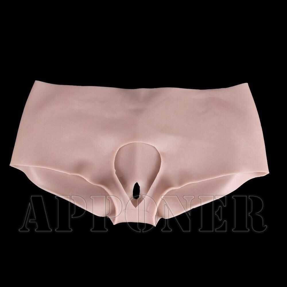 Unisex Open Crotch Silicone Hip Pants Buttocks Panty Underwear For Crossdresser