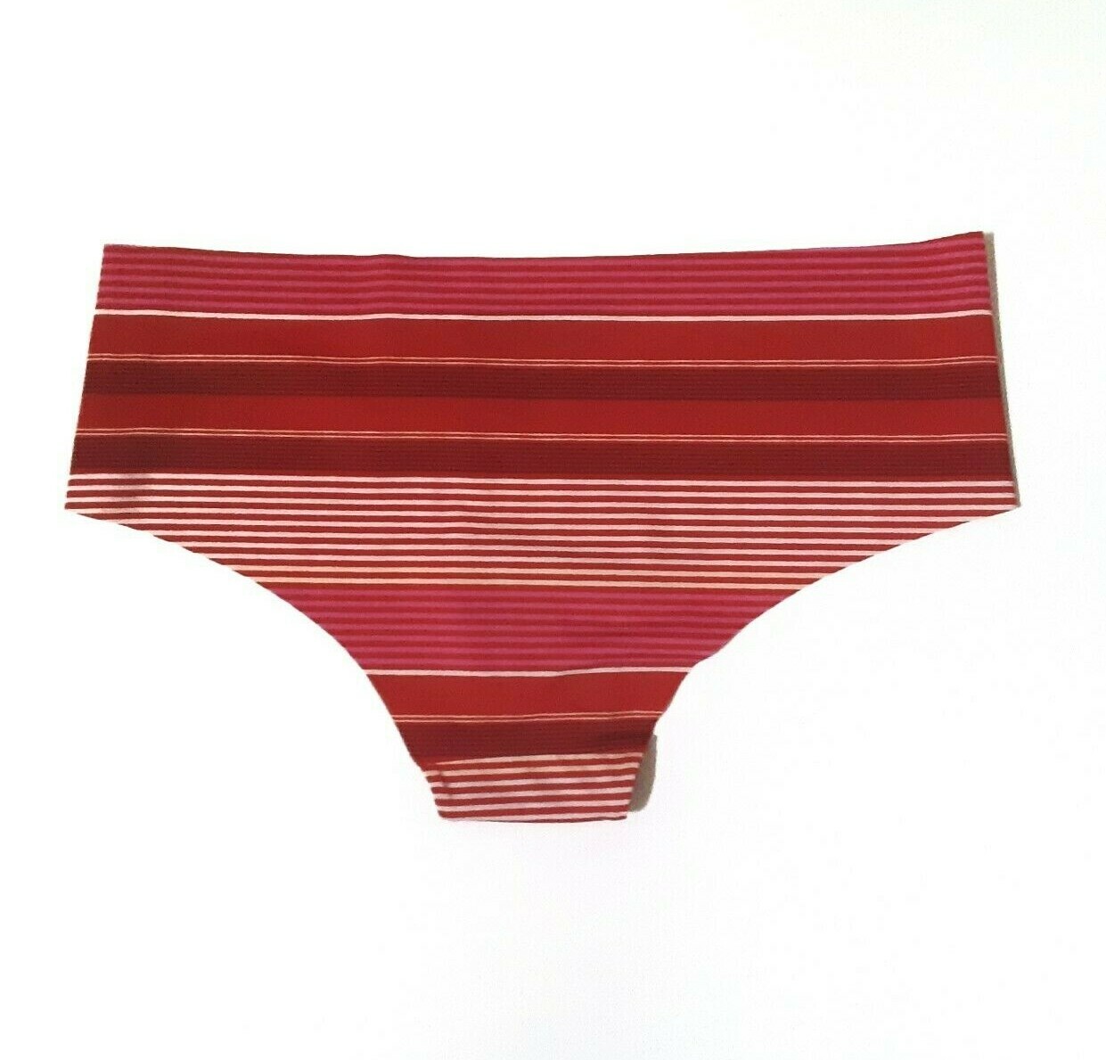 Auden Womens Laser Cut Cheeky Bikini Size XS M XL Invisible Edge Red Striped