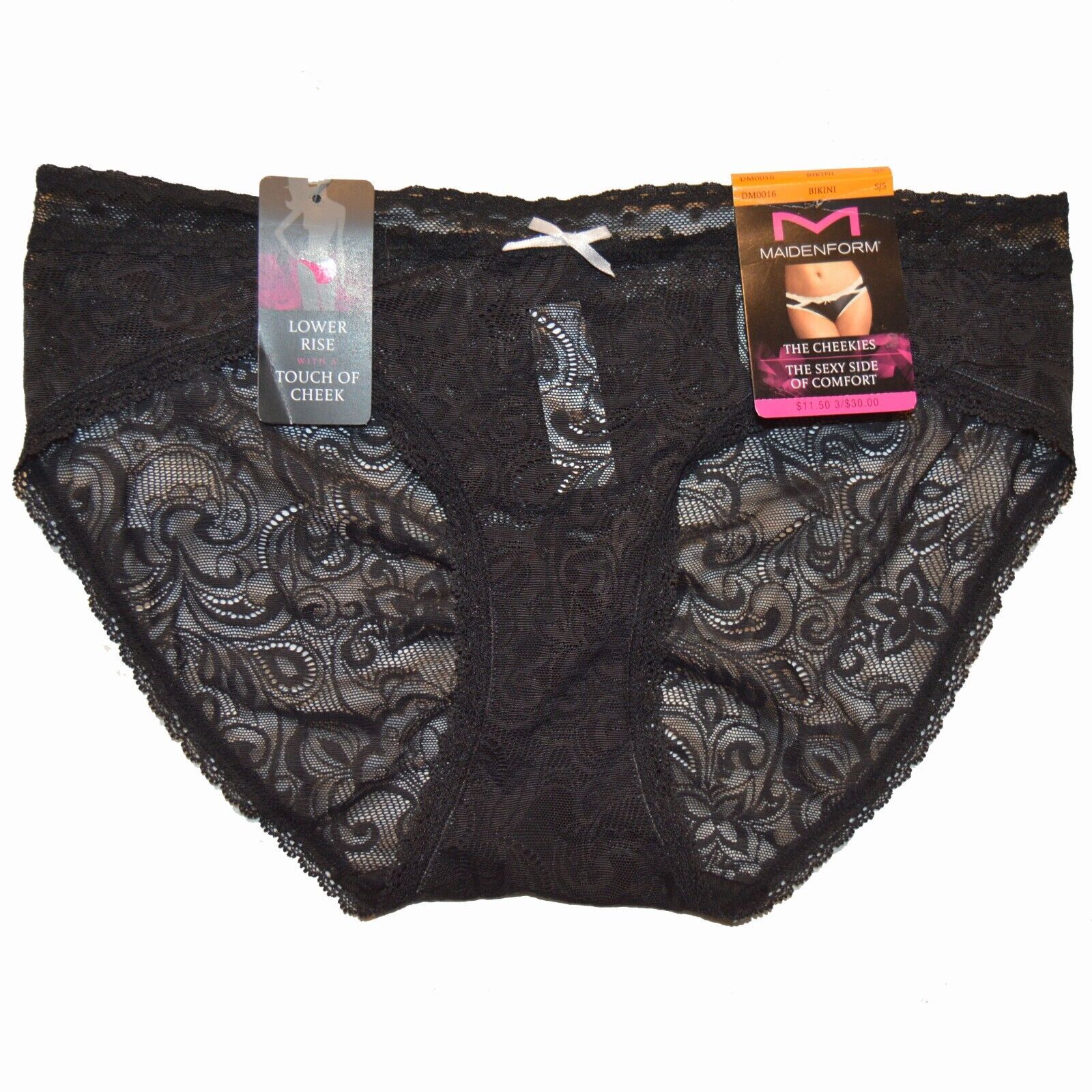 Maidenform Lace Trim Sexy Bikini DM0016 5 6 7 8 NWT