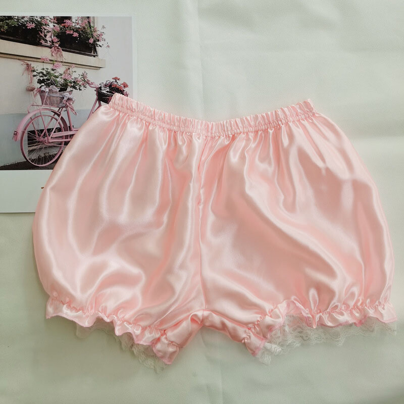 Women Skirt Pumpkin Shorts Pettipants Lace Trim Panties Soft Safety Short Pants