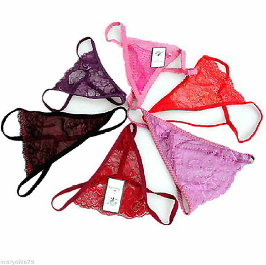 Lot 20 Lace Sheer Sexy Thongs Panties G-String Tanga Lingerie Underwear OS S M L