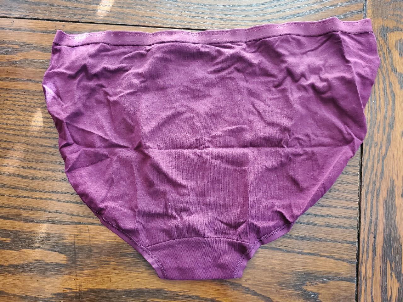 NEW VICTORIA’S SECRET COTTON ELASTAN HI-CUT BRIEF PANTIES 313861 BPV BURGANDY L