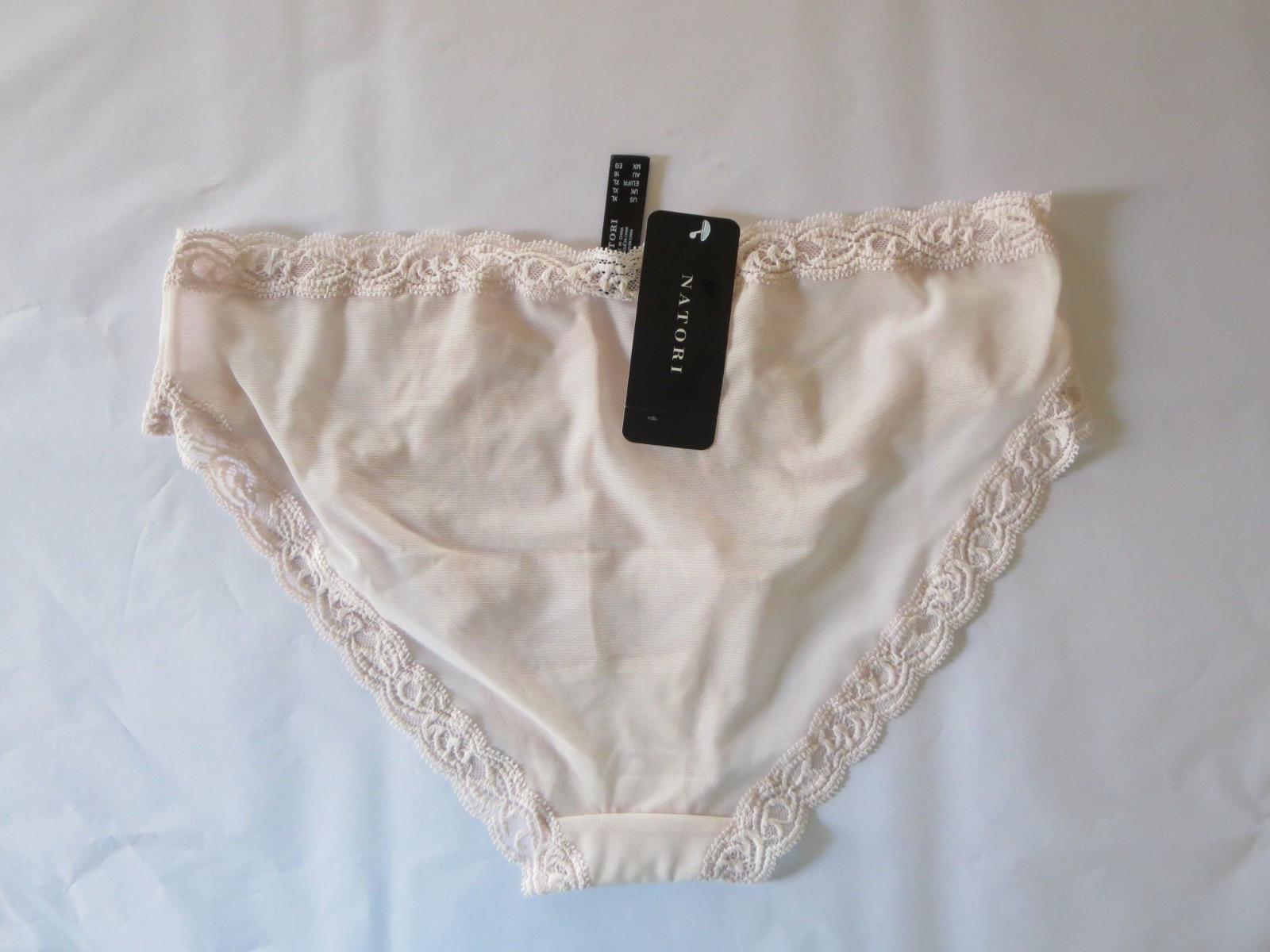 NATORI WOMEN FEATHERS HIPSTER PANTY #753023, XL, PINK SKY, NWT $32